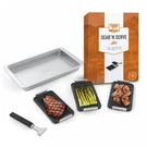 Yukon Glory Sear 'n Serve Cast Iron Grill Pan Set, 3 Baskets. Fixed Price $75.99.