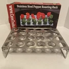 Cave Tools Stainless Steel Roasting Rack Holds 24 Peppers - No Incl. Fixed Price $15.96.