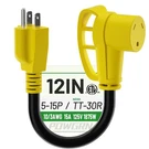 Powgrn Rv 30 Amp To 110 Adapter 12 Inch, Heavy Duty 10/3 Gauge Electrical .... Fixed Price $25.69.