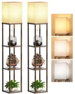 Partphoner Floor Lamp With Shelves For Living Room 2 Pack, Shelf W.... Fixed Price $87.77.