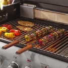 Mr Bar-b-q Kabob Grilling Baskets 10 Inch Non-stick Coated Wood Handles New. Fixed Price $14.37.