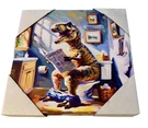 Stupell Industries Urban Bath Dinosaurnewspaper Wall Canvas Modern, Humor. Fixed Price $45.00.