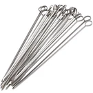 Blue Donuts BDSKSS24-24 Stainless Steel Flat Barbecue Skewers 12 Inch. Fixed Price $15.95.