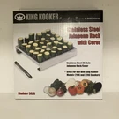 King Kooker Stainless Steel Jalape Rack With Corer Hole Model 36JR. Fixed Price $14.99.