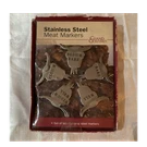 Grand Gourmet Stainless Steel Meat Markers 10-PACK Dishwasher Safe BM0695. Fixed Price $15.00.