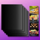 Bbq Mats Set Of 5 Outdoor Cooking Baking Non Stick Reusable Grilling. Fixed Price $13.49.