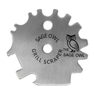 The Sage Owl Bristle-free Stainless Steel Bbq Grill Scraper Safe. Fixed Price $26.00.