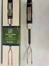 Brookstone Chef's Fork Plus With Thermometer (digital) Stainless Meat Probe New. Fixed Price $26.00.