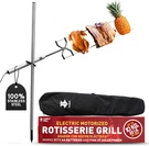 Kanka Rotisserie Grill Kit Heavy Duty Portable Spit Roaster With Electric Moto. Fixed Price $281.65.