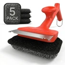 Thermomaven Bbq Grill Brush Bristle Free 17" Safe Heads, RED-5 Pcs. Fixed Price $76.87.