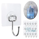 15 Pack Large Adhesive Wall Hooks, Damage-free Waterproof Rustproof 33IB Max .... Fixed Price $18.96.