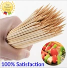 6 Inch Bamboo Skewers Wooden Bbq Sticks For Grill Shish Kabobs 100 To 2000 Ct. Fixed Price $7.99.