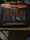 Mr. Bar-b-q 94001X 18-PIECE Stainless-steel Barbecue Set With Storage Case. Fixed Price $22.99.