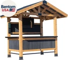 Backyard Discovery Palisade 9' X 6' Cedar Wood Outdoor Bar Set With Galvanized. Fixed Price $3144.73.