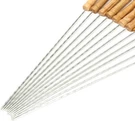 Haksen Skewers For Grilling, Kabob With Wood Handle,. Fixed Price $16.04.