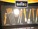 Mr. Bar-b-q 94001Y 18-PIECE Stainless-steel Barbecue Set With Storage Case. Fixed Price $29.99.