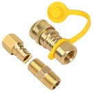 Gaspro 3/8 Inch Natural Quick Connect Fittings, Golden. Fixed Price $22.14.
