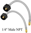 2-PACK Rv 15 Steel Braided Pigtail Propane Gas Hose Tank Connector Trailer. Fixed Price $17.99.
