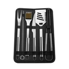 Home Complete Bbq Grill Tool Kit Stainless Steel Set W Case Outdoor Cooking. Fixed Price $49.99.