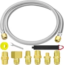 12FT High Pressure Propane Hose Extension W/ Npt Flare Bbq Grill Heater. Fixed Price $43.49.