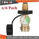 Labwork 2/6 Pack Propane Tank Adapter With Gauge Universal Converts Pol To QCC1. Fixed Price $48.26.