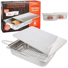 Camerons Large Stovetop Smoker - Stainless (11" X 15" 3.5"), Silver. Fixed Price $105.99.