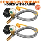 1/4"NPT Rv Propane Pigtail Hoses With Gauge 15 Connector 2PCS Camper Gas Line. Fixed Price $23.99.