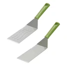 Stainless Griddle Green Spatula Cooking Accessory Grilling Set. Fixed Price $17.58.