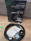 Blackstone 3FT Rubber Propane Adapter Hose With Regulator For 20 Lb Tank. Fixed Price $18.00.