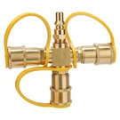 Roastove 1/4" Rv Propane Quick Connect Splitter Adapter 3 Way For Grill. Fixed Price $40.21.