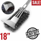 Holly Grill 18 In Safe Bbq & Scraper Plus 3 Silicone Plastic Brushes. Fixed Price $17.97.