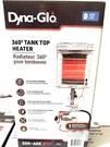 Dyna-glo Tank Top Propane Gas Heater 40,000 Btu Portable Outdoor Indoor. Fixed Price $188.88.