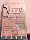 Great 20" Wooden Bbq Grill Scraper Personalized Jeff Brand New. Fixed Price $20.08.