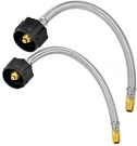 Pair (2) Rv 12" Steel Braided Pigtail Propane Gas Hose Tank Connector Trailer. Fixed Price $24.95.