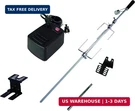 Dyna-glo Universal Heavy Duty Rotisserie Kit For Grills, Black & Silver. Fixed Price $119.55.