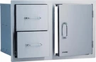 *scratch And Dent* Bull Grills 30" Stainless Steel Door/drawer Combo 25876. Fixed Price $699.00.