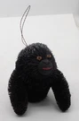 Gorilla Safari Jungle Black Monkey Bottle Brush Bristle Ornament 4.5" (flawed). Fixed Price $6.64.