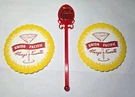 Vtg Union Pacific Set Of 2 Coasters Always Favorite & Drink Swizzler Stick. Fixed Price $15.50.