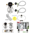 Modern 2-STAGE Rv Gas Regulator With Gauge & Stainless Steel Hoses Included. Fixed Price $77.49.