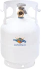 Flame King 5 Pound Propane Tank Cylinder + Gauge Grills, Fire Pit Heater. Fixed Price $69.95.