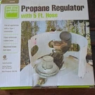 One Stop Gardens Propane Regulator 5 Ft Hose Type 1, Black Brass Rubber 63648. Fixed Price $14.98.