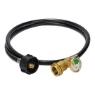Roastove 5 Feet Propane Tank Extension Hose With Gauge,converts Pol Lp Q. Fixed Price $32.21.