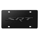 Dodge Srt Logo 3D Dark Gray On Black Stainless Steel License Plate. Fixed Price $48.99.