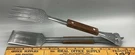 Zippo Bbq Grilling Tool Set Stainless & Wood Handle Spatula, Fork Tongs. Fixed Price $14.99.