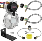 2-STAGE Auto Changeover Lp Propane Regulator 18" Stainless Rv Pigtail Hoses. Fixed Price $87.52.