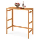 Acacia Wood Outdoor Bar W/slatted Tabletop For Balcony, Backyard Garden. Fixed Price $69.99.