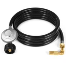 Wadeo Propane Regulator Adapter Hose, QCC1 10FT, Black, Gold. Fixed Price $38.12.
