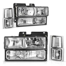 AUTOSAVER88 Headlight Assembly Compatible With 1994-1999 Chevy C/k Series C15.... Fixed Price $102.32.