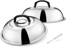 11.5 Cheese Melting Dome Set Of 2, Joyfair Basting Cover For Griddle, Stainle. Fixed Price $26.98.