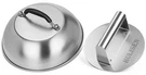 New Hulisen Cheese Melting Dome & Smashed Burger Press, 6.2" Grill With 9". Fixed Price $33.38.